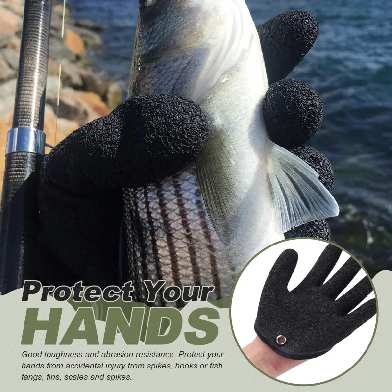 Pêcheurs protéger les mains Gants de pêche Slip-Free
