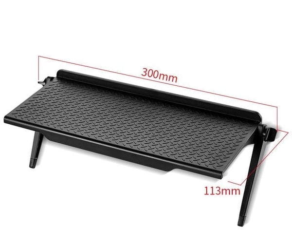 Justerbar övre hylla för TV-dator