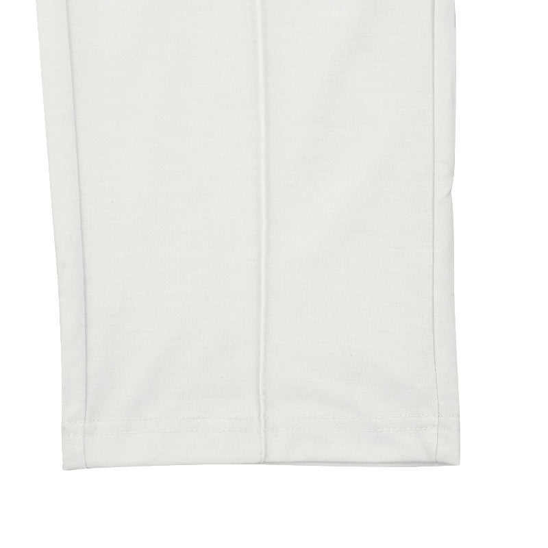 Byxor med raka ben och dragsko för herr