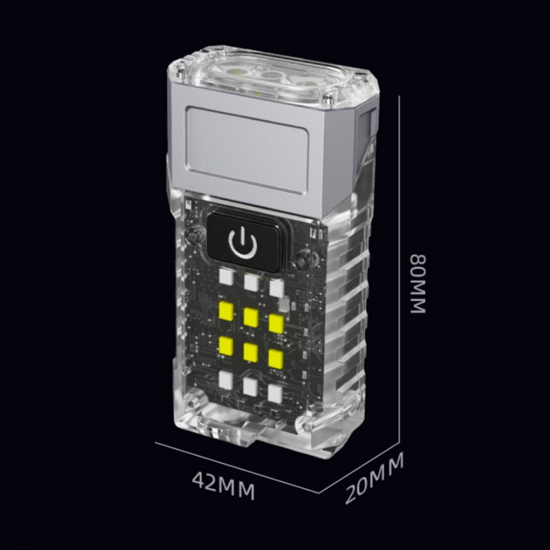 Multifunktionell 2 LED Ficklampa Magnetisk Arbetslampa