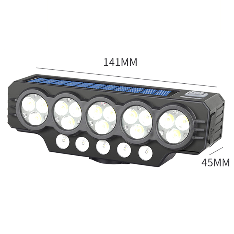 đ„49 % rabattđ„Solcells- och USB-laddningsbar cykellampa