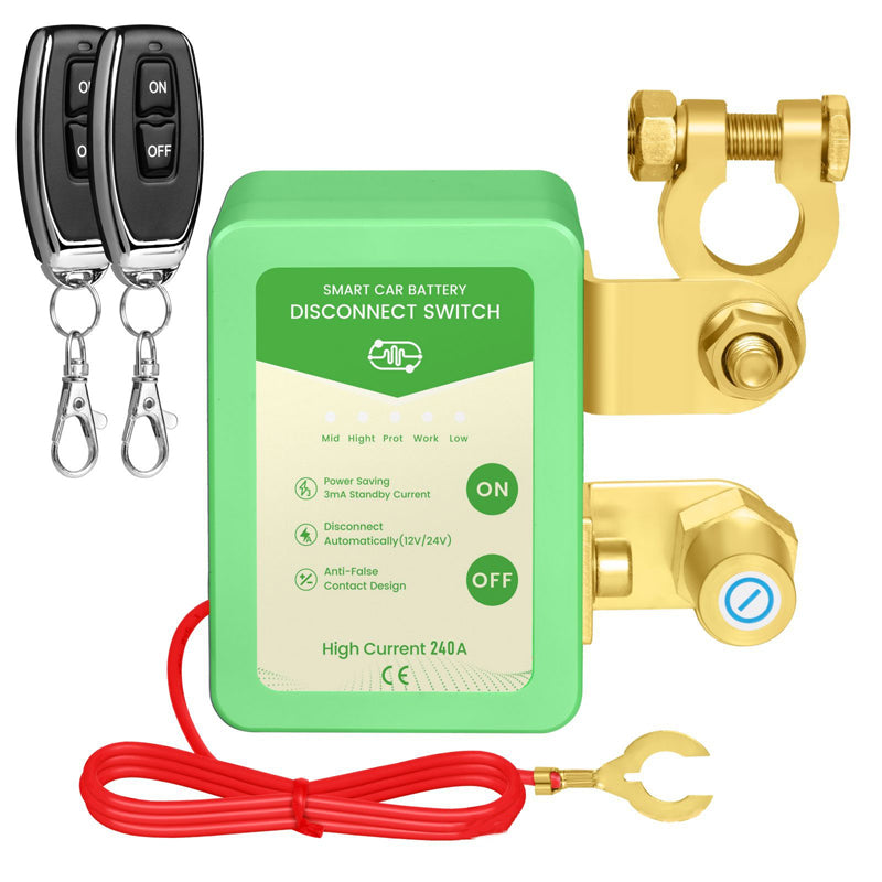 ⚡ Endast nu 49% rabatt!🔋🚗 12V/24V Fjärrstyrd bilbatteri avstängningsbrytare | Stöldskydd & energibesparande design ✅🔝