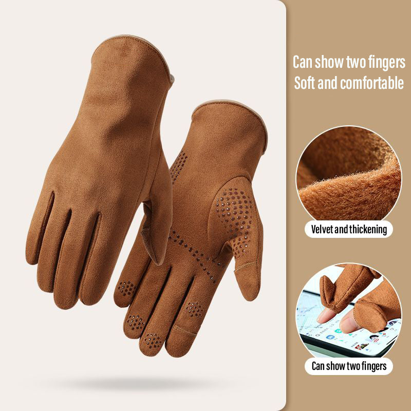 Premium 3D Smart Suede Handsker - Perfekt til udendørs entusiaster.