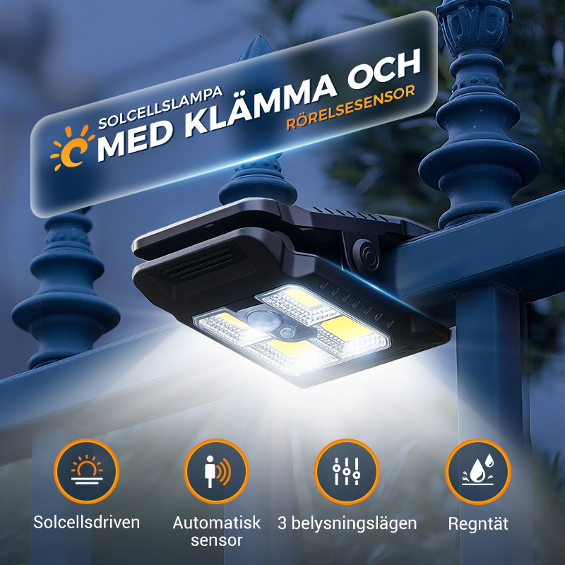 ⏰ Endast nu 49% rabatt!🌿Solcellslampa med rörelsesensor – Köp 2 nu, få 1 gratis! Perfekt för trädgården, balkongen och terrassen! 🏡