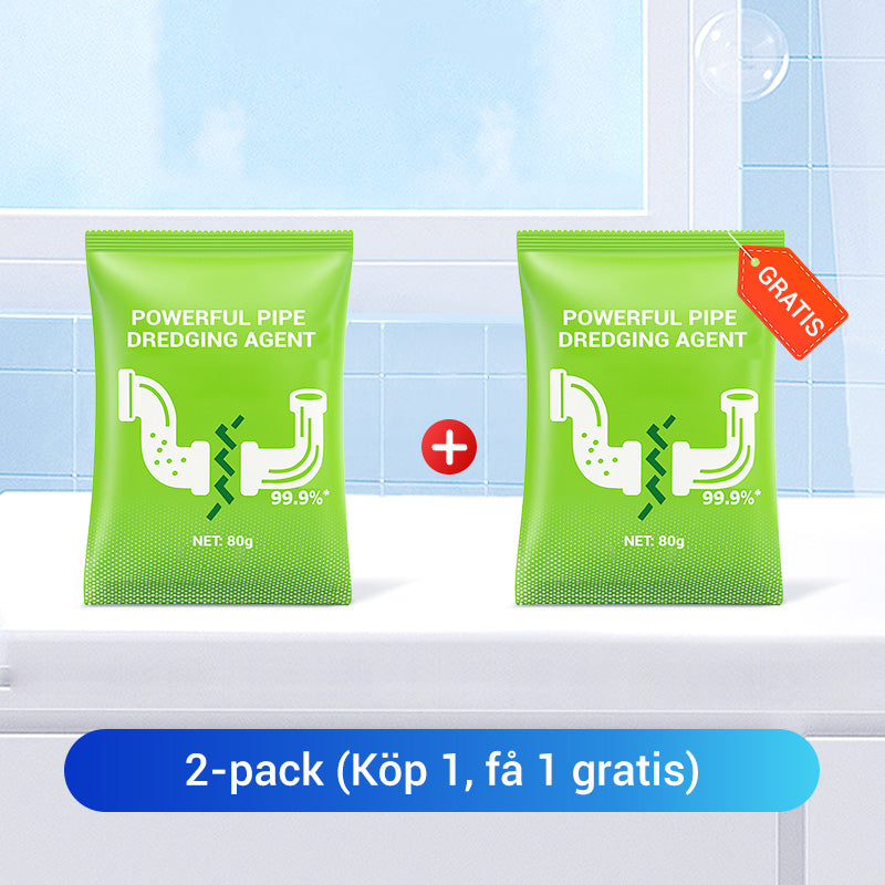 🎉 KÖP 1 FÅR 1 GRATIS! 🔥 Dräneringsrengöringspulver - Kraftfull Rengöring & Luktar Gött, Perfekt för Avlopp och Avfallsrör ✨