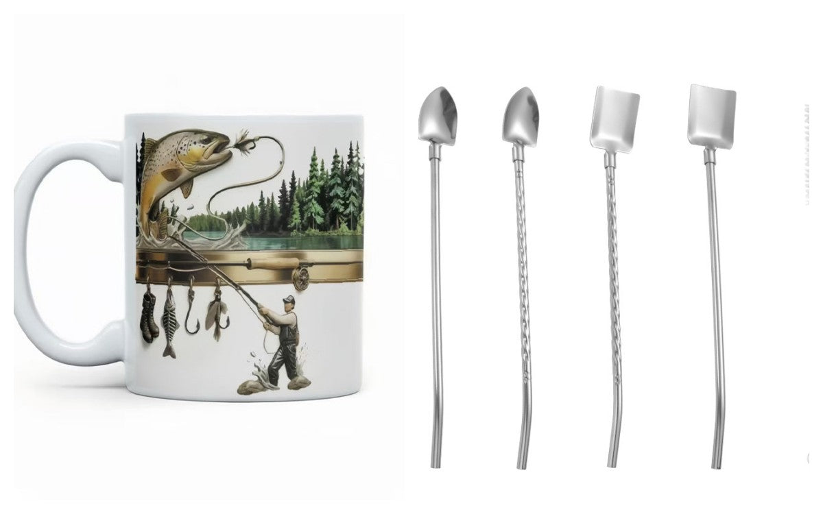 ⏰ Endast nu 49% rabatt!🔥🔥SISTA DAGENS ERBJUDANDE - 49% RABATT🔥Keramisk kaffemugg med fisketema