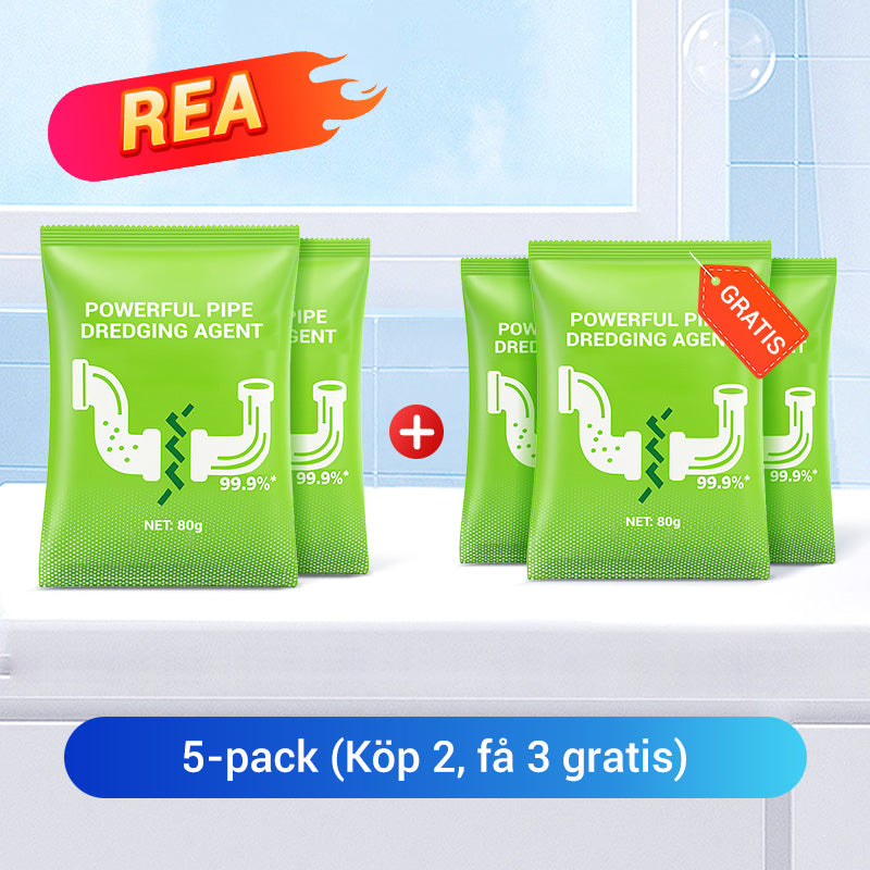 🎉 KÖP 1 FÅR 1 GRATIS! 🔥 Dräneringsrengöringspulver - Kraftfull Rengöring & Luktar Gött, Perfekt för Avlopp och Avfallsrör ✨