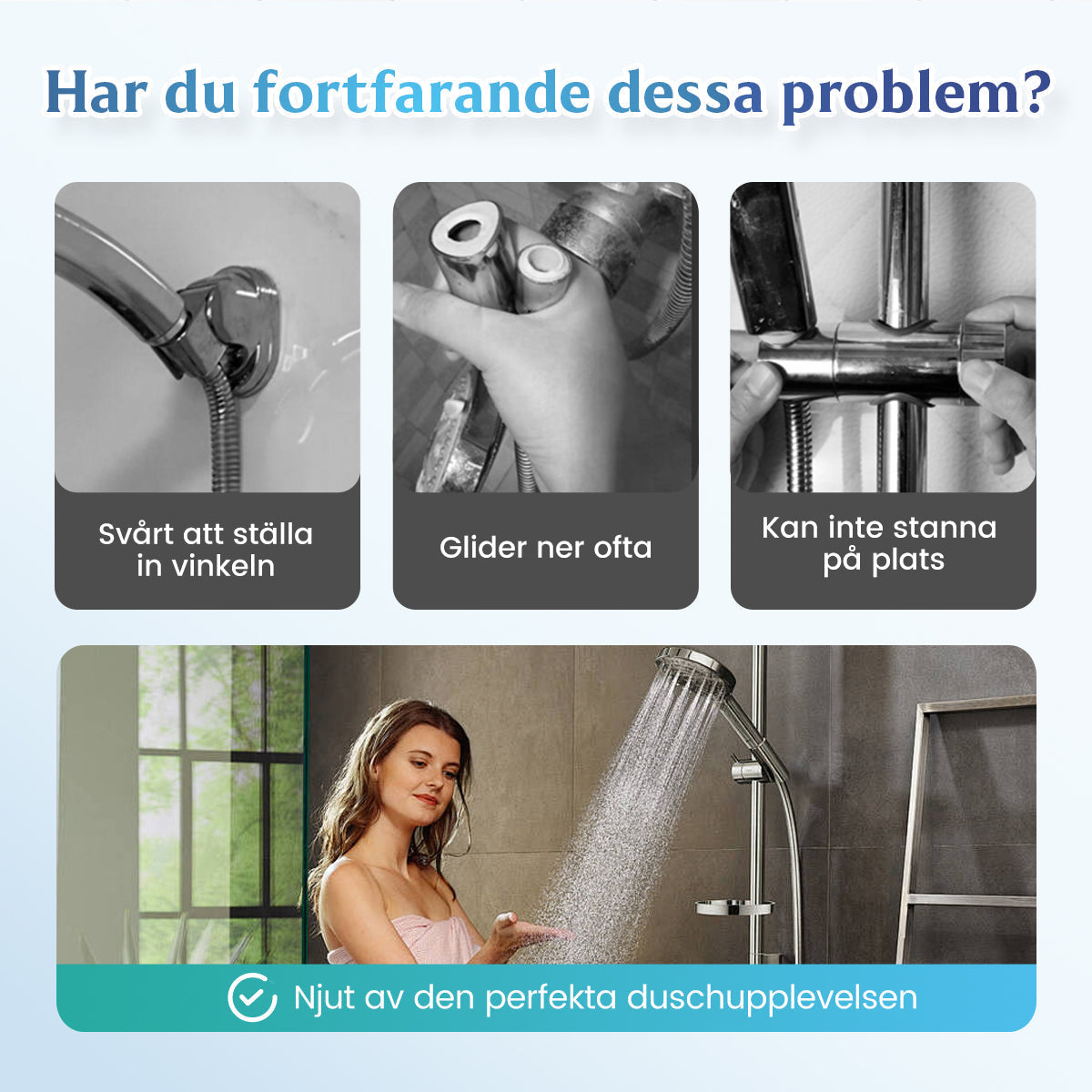 🔥Hot Sale🔥Handduschhållare utan borrnin