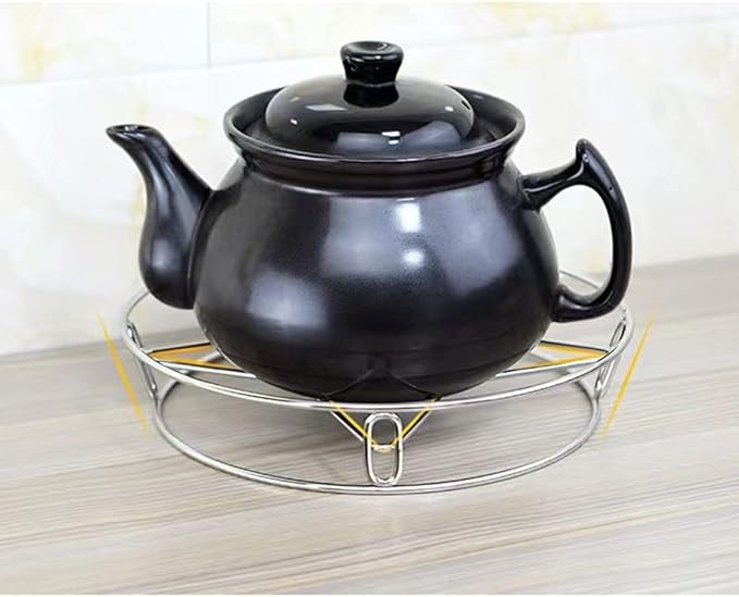 Stainless steel pot rack, round pot rack, metal pot rack, essential items for the kitchen