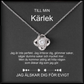 🎁Perfekt Alla hjärtans dag present 🎁Sterling Silver Halsband - Med Real Rose - Till Min Kärlek （Fri frakt）