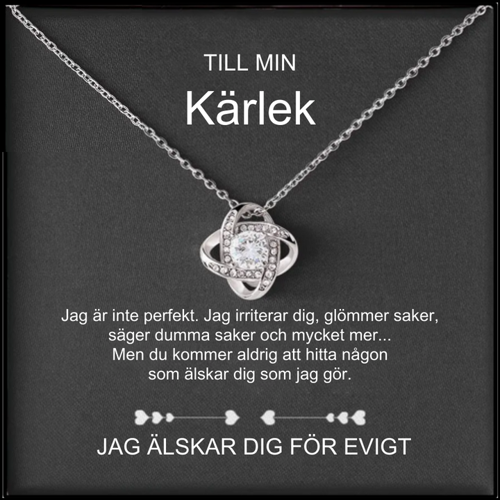 🎁Perfekt Alla hjärtans dag present 🎁Sterling Silver Halsband - Med Real Rose - Till Min Kärlek （Fri frakt）