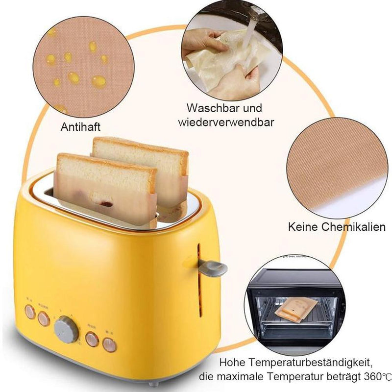 🍞Keittämättömät leipäpussit mikroaaltouuniin, uudelleenkäytettävä mikroaaltouuni.