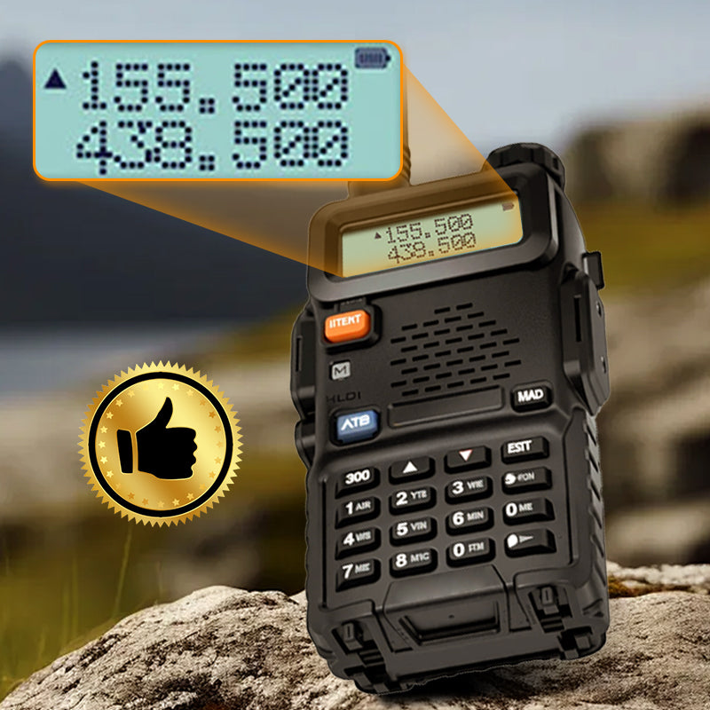⏰ Endast nu 49% rabatt!🔥📡 UV-5R Hamradio Långdistans UV5R Two-Way Radio Dualband Walkie-Talkie