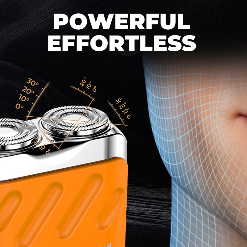 Bärbar Roterande Dubbelringselektronisk Rakapparat