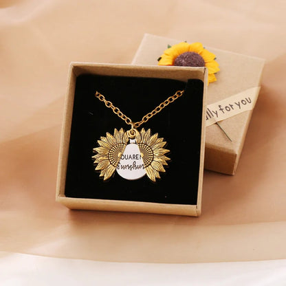 Girasol "You Are My Sunshine"-halsband med förvaringspåse