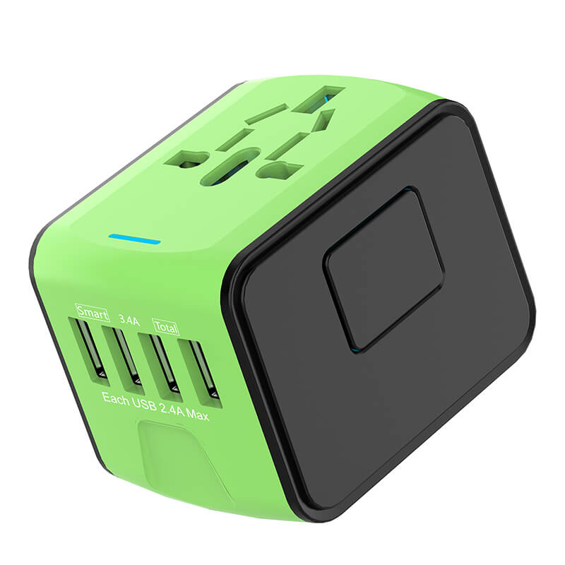 Universal 100V-220V adaptador de viaje inteligente convertidor de voltaje