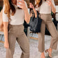 🔥2025 HOT SALE🥰Stretch Twill Cropped Wide Leg Pants