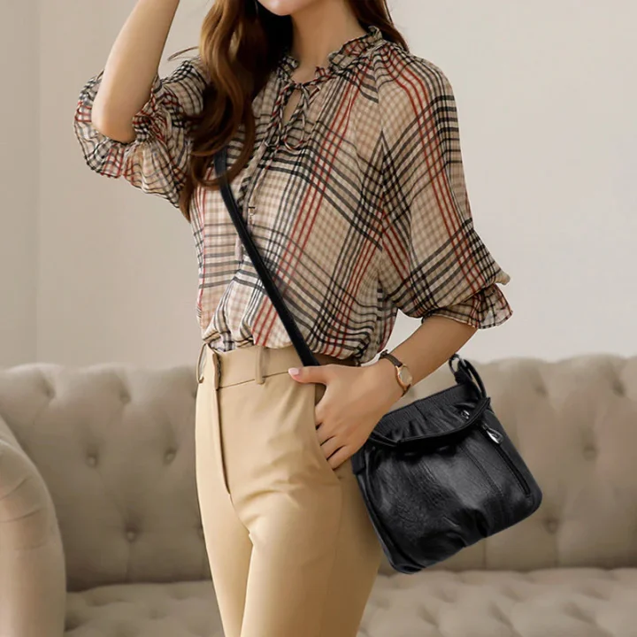 ⏰ Endast nu 49% rabatt!👜✨ Avslappnad veckad väska i mjukt läder ✨ – Praktisk bucket-väska med stil 💼 Lätt, slitstark och perfekt för vardagsbruk! 🌟