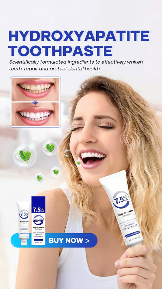 ✨ENDAST UNDER EN BEGRÄNSAD TID!🍀Köp 1 få 1 gratis😁Hydroxyapatite Toothpaste