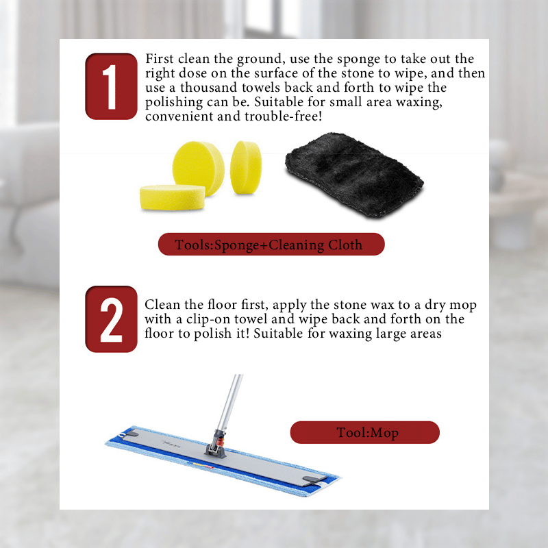 Manual Natural Polishing Care Wax for Stone Furnitures & Tiles