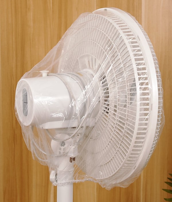 Förtjockat genomskinligt dammskydd