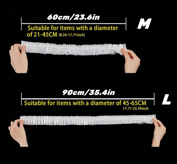 Förtjockat genomskinligt dammskydd