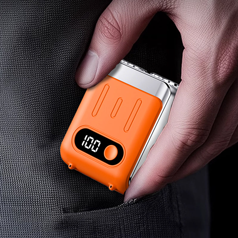 ⏰ Endast nu 49% rabatt!🔥Ny uppgradering🔥Bärbar Mini Roterande Elektrisk Rakapparat för Män