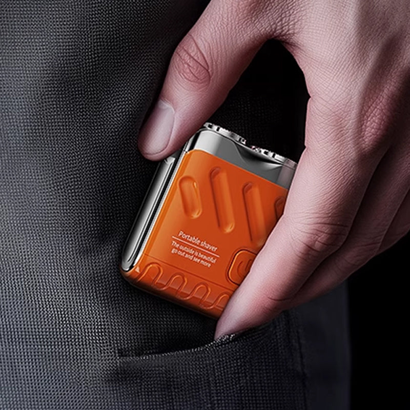 Bärbar Roterande Dubbelringselektronisk Rakapparat