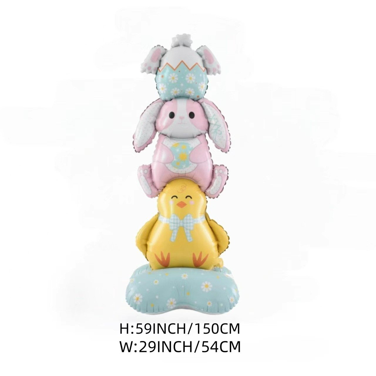 🐰🌼 PÅSKREA – 65% RABATT 🎉 3 Gigantiska 3D-stående Kaninballonger – Skapa Påskstämning På Sekunder!