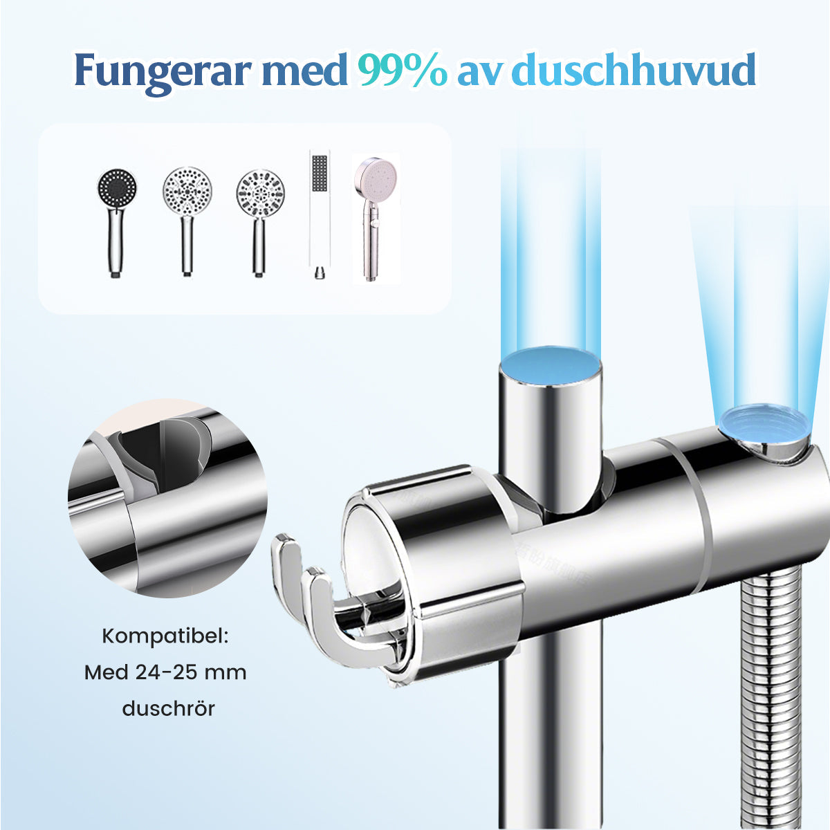 🔥Hot Sale🔥Handduschhållare utan borrnin