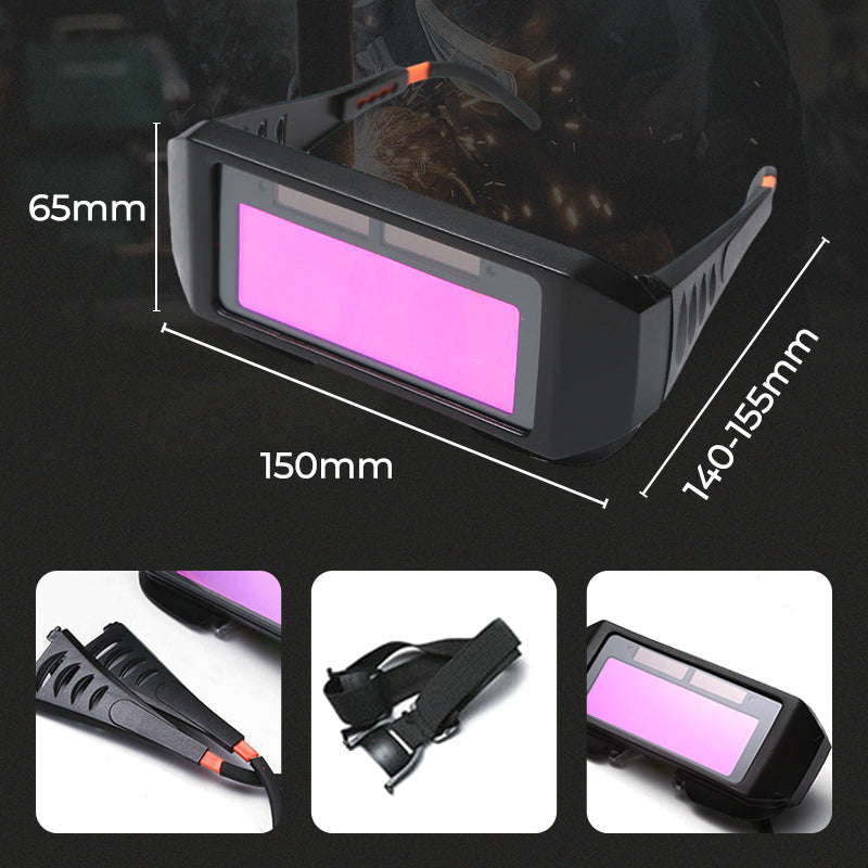 Automatiskt avbländande svetsglasögon