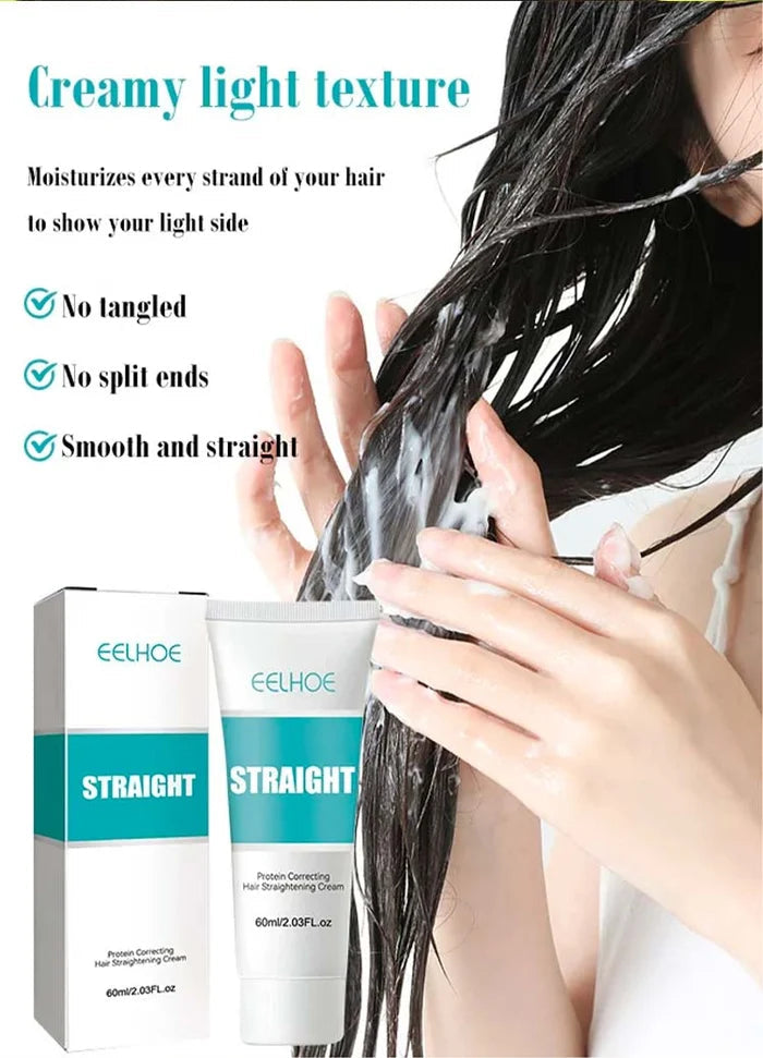 🥳Köp 2 få 1 gratis Silk och keratinbehandling Hårrätningskräm🧑‍🦱🫧