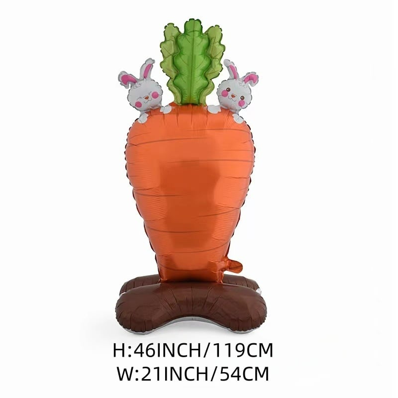 🐰🌼 PÅSKREA – 65% RABATT 🎉 3 Gigantiska 3D-stående Kaninballonger – Skapa Påskstämning På Sekunder!