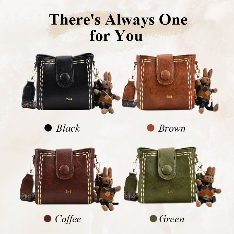 👜Vintage modeväska med justerbar bredare axelrem