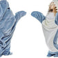 Shark Blanket for Adult and Kids - Wearable Shark Blanket Hoodie