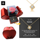 🎁Perfekt Alla hjärtans dag present 🎁Sterling Silver Halsband - Med Real Rose - Till Min Kärlek （Fri frakt）