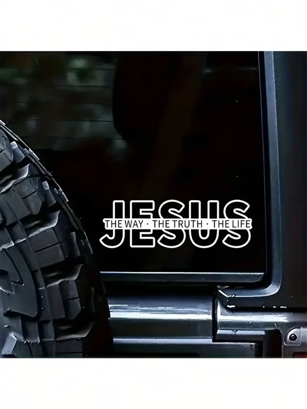 💥LAST DAY SALE 49% OFF💥Jesus-The Way The Truth The Life Christian Vinyl Decal Car Sticker