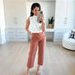 🔥2025 HOT SALE🥰Stretch Twill Cropped Wide Leg Pants