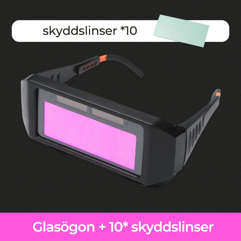 Automatiskt avbländande svetsglasögon