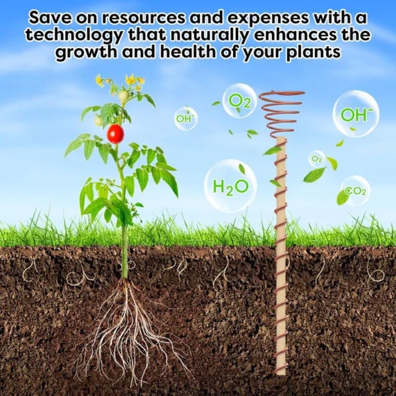 🌱En tråd - Electro Culture Kopparantenn