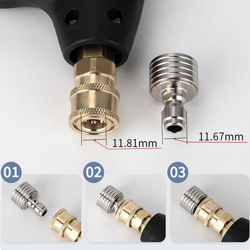 1/4 Quick Insert Stainless Steel High-pressure Nozzle