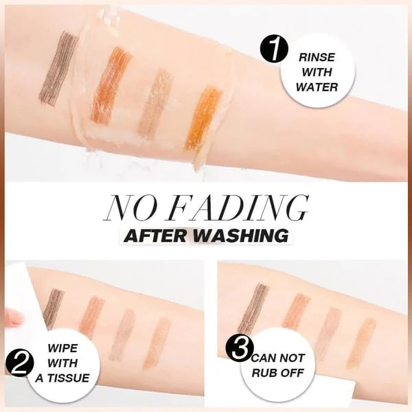 ⏰ Endast nu 49% rabatt!🔥Köp 1 få 1 gratis 💗Vattentät Ögonbrynspenna med Mikrogaffelspets