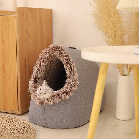 💥 Hot försäljning 🐾 OFFWinter Warm Pet Cave säng