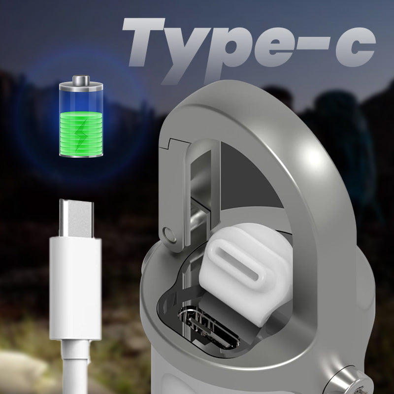 🔥Varm försäljning🔥1200LM Superljus Mini Nyckelringsficklampa Vattentät