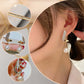 Women's Faux Pearl Earrings with Rhinestone Accent