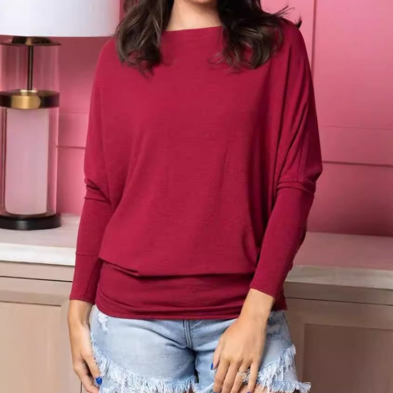 🔥HOT SALE 49% OFF -👚"Dreamy Knit" Boatneck Dolman Top