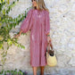 💖SISTA DAGEN FÖRSÄLJNING 50% RABATT💖 Elegant boho maxiklänning för kvinnor med puffärmar👗