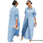 Casual Long Sleeve Maxi Shirt Dresses for Women