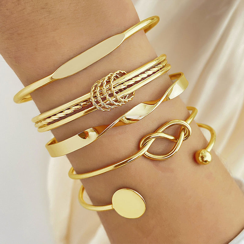 Elegant Twist Bracelet Set for Women