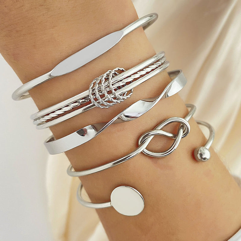Elegant Twist Bracelet Set for Women